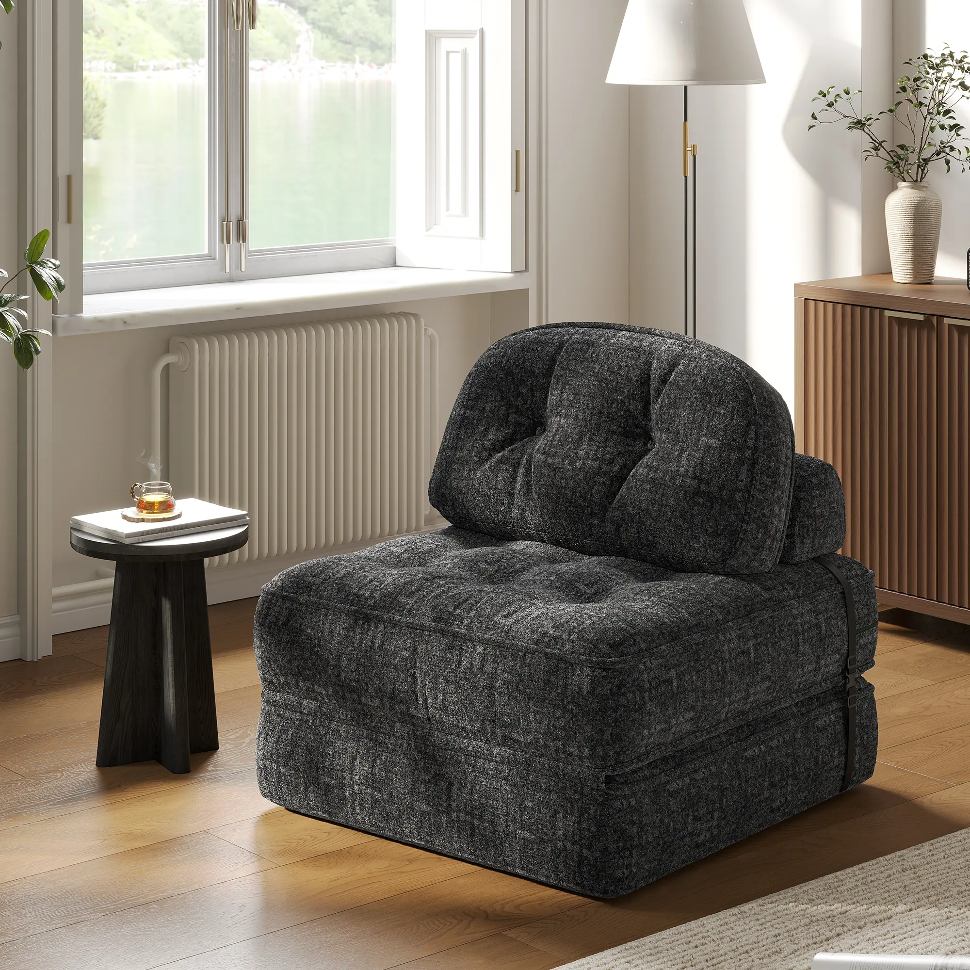 Summervibes Dowinx Foldable Velvet Sofa Bed