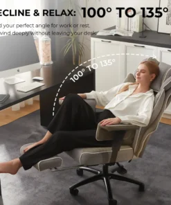 Alternative view of Big and Tall Office Chair with Massage Lumbar Support
