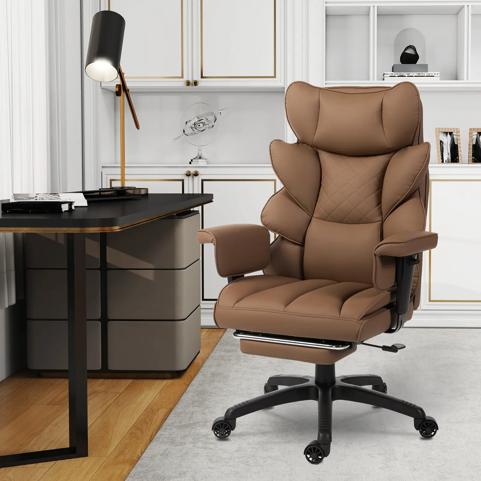 Ergonomic Office Chair - Big & Tall Executive Desk Chair with Pocket - Image 2
