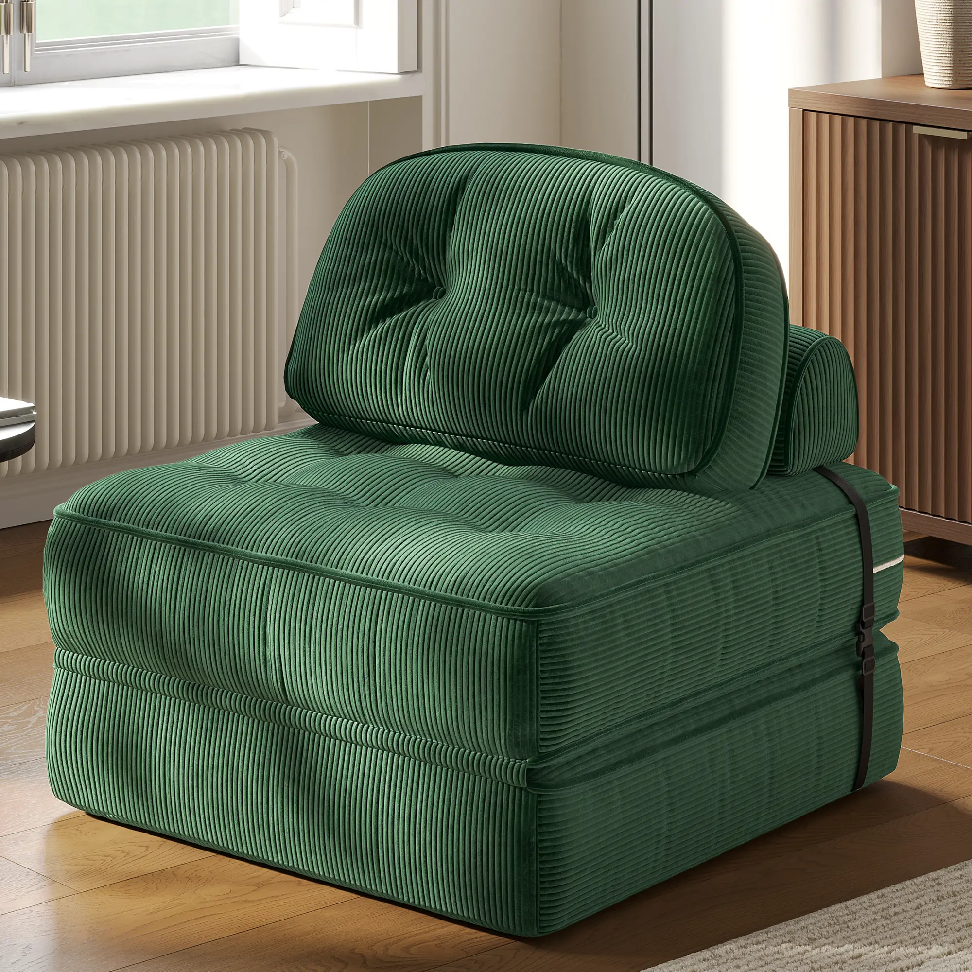 Summervibes Dowinx Foldable Velvet Sofa Bed - Image 12