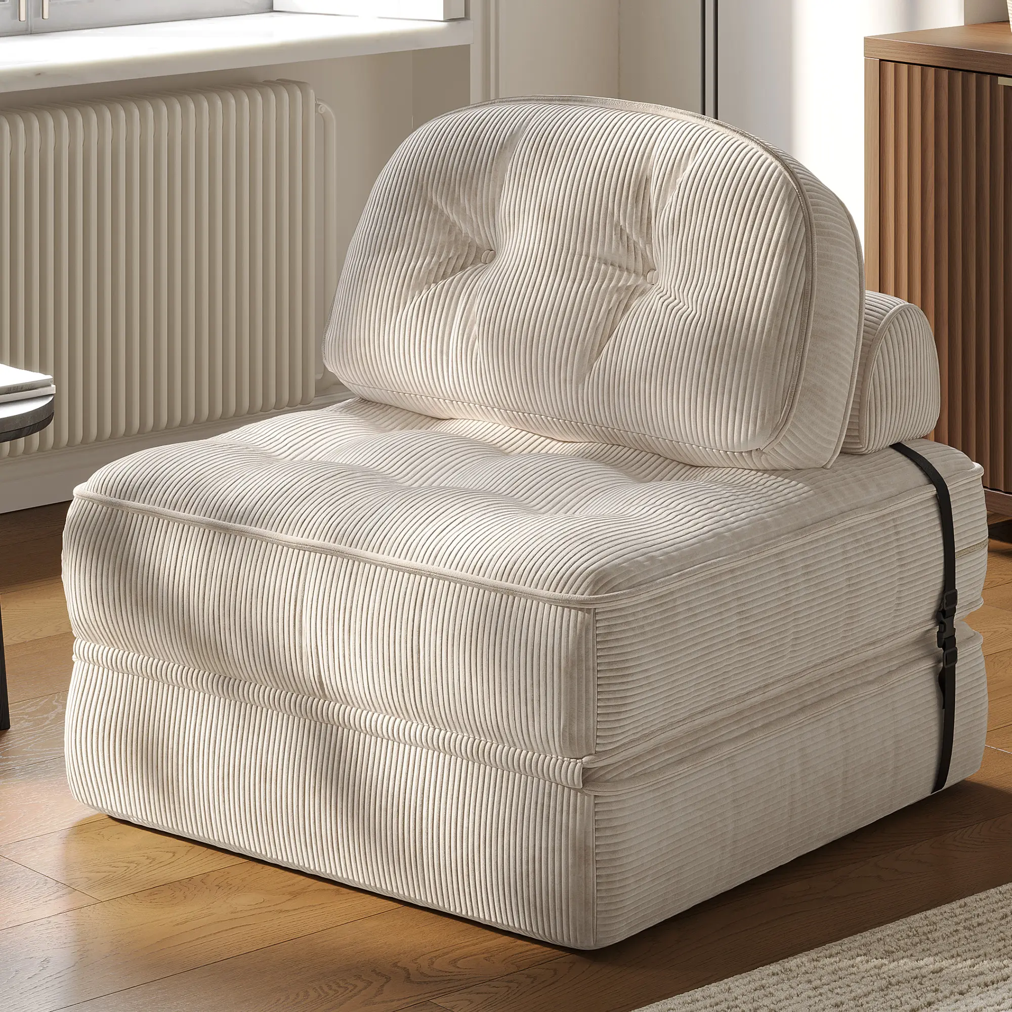 Summervibes Dowinx Foldable Velvet Sofa Bed - Image 13