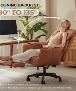 Alternative view of Cross Legged Office Chair with Pivoting Armrests