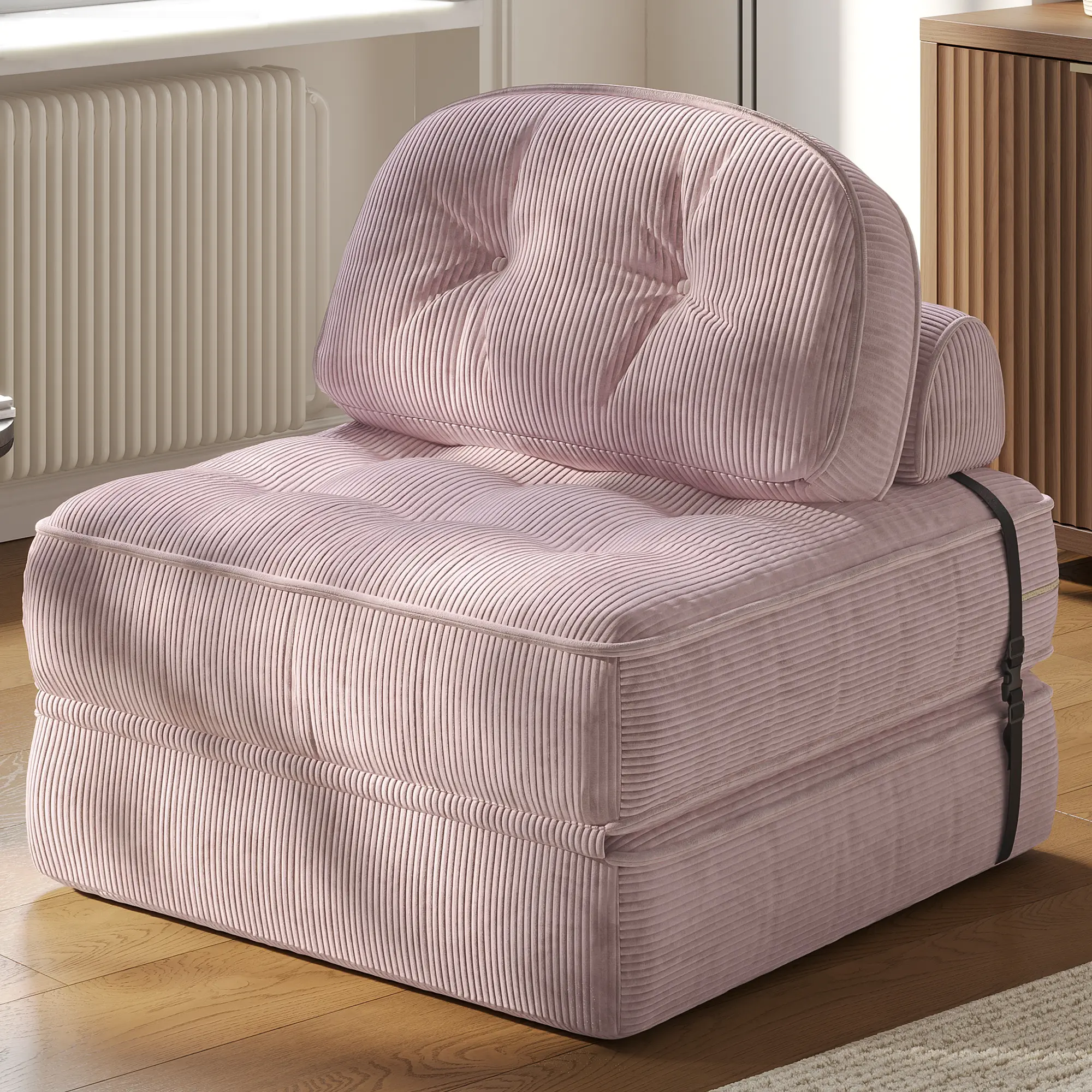 Summervibes Dowinx Foldable Velvet Sofa Bed - Image 15